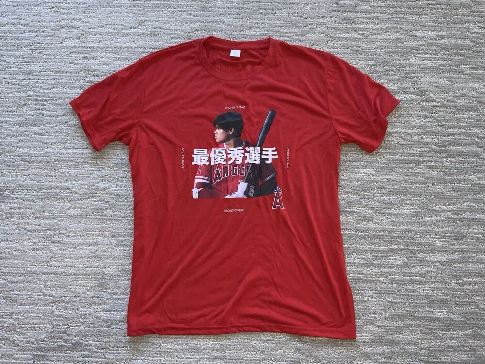 Shohei Ohtani 2021 AL MVP t shirt Angeles Stadium Give away New mint XL rare